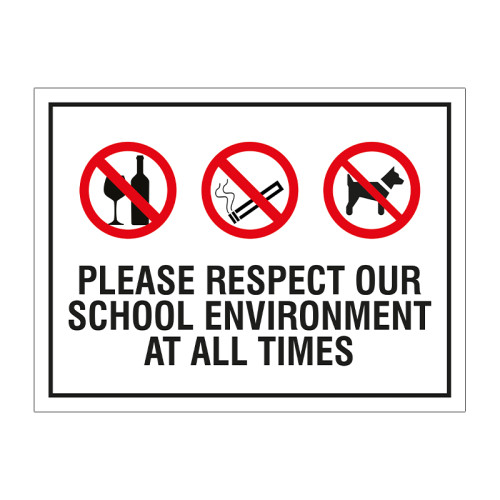Please respect our school environment