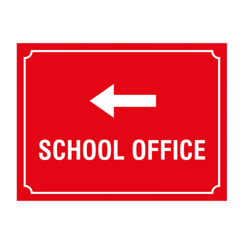 School Office (arrow left) 