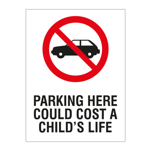 Parking here could cost a child's life 