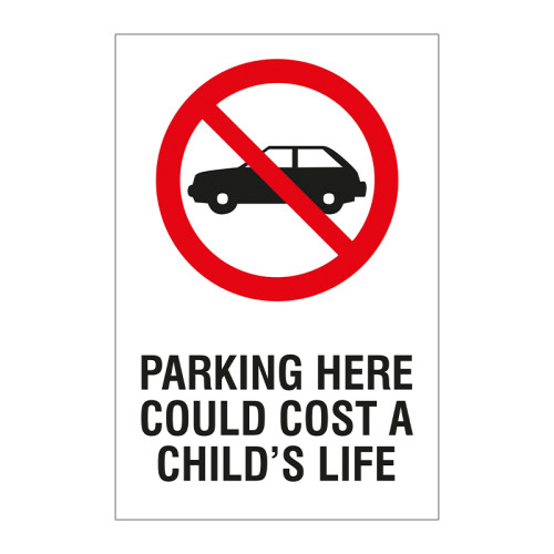 Parking here could cost a child's life 