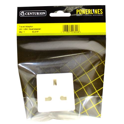 Travel Adaptor, UK/USA/Australasian