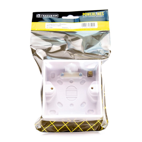 1 Gang Surface Mounted Box, 47mm Deep