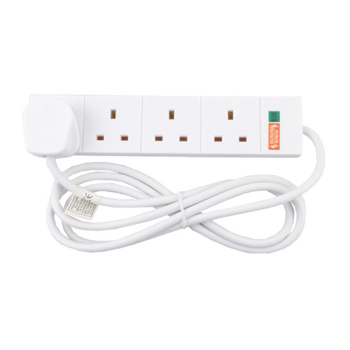 4 Gang Surge Extension Lead, 2m