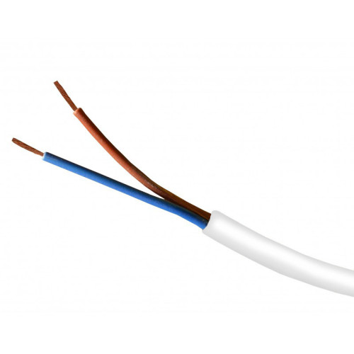 0.5mm 2 Core Round Flex Cable, 100m