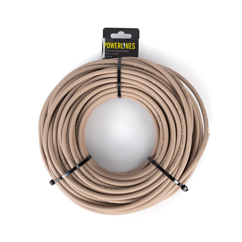 Single Core Brown Coaxial Cable, 25m