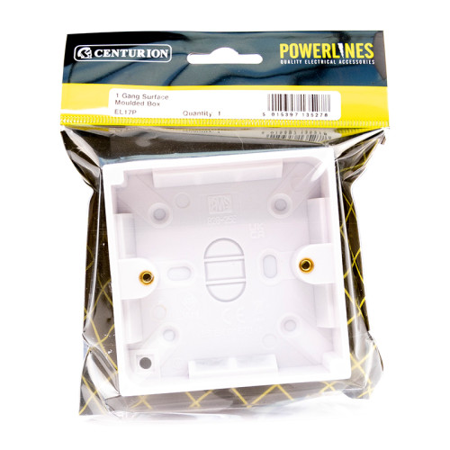 1 Gang Surface Mounted Box, 25mm Deep