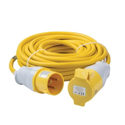 EXTENSION LEAD 14M 2.5MM CABLE 110V 32AMP PLUG