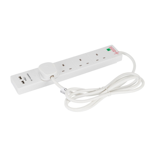 Gang 2M Extension Lead 2 USB DB