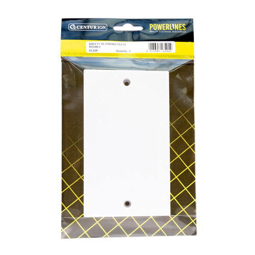 Double Socket Blanking Plate