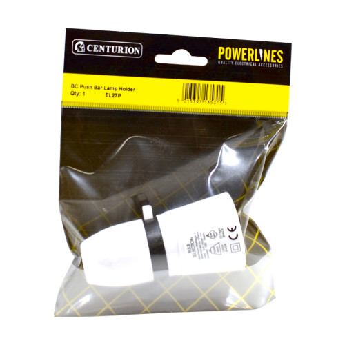 BC Push Bar Lamp Holder-EL27P