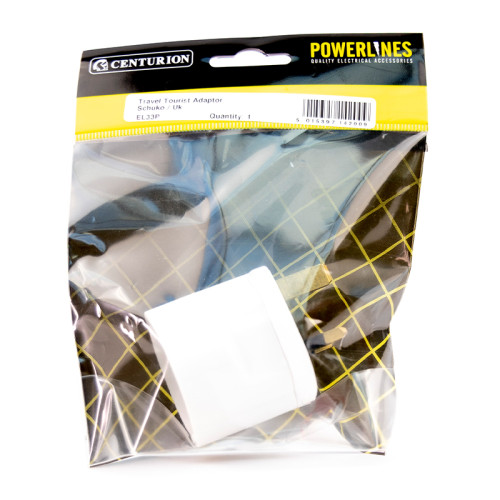 Travel Adaptor, Schuko/UK