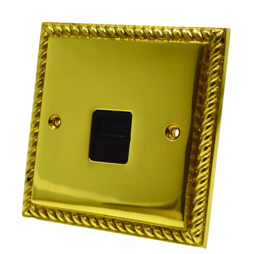 Georgian Brass Master Phone Socket