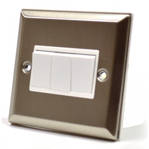 Stainless Steel Triple Switch