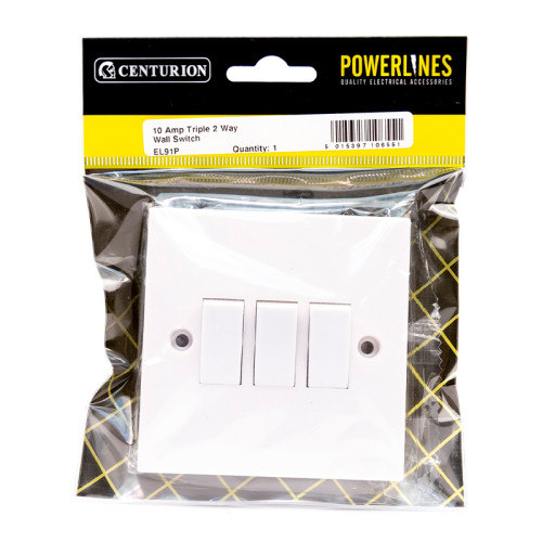 10 Amp Triple 2 Way Wall Switch