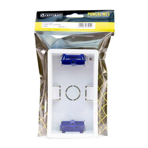 Double Dry Lining Back Box, 34mm Deep