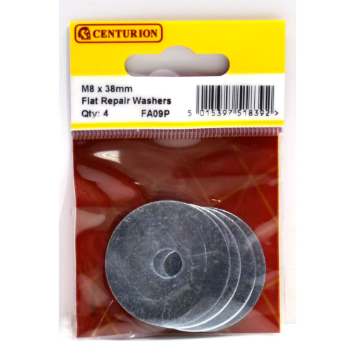 M8 x 38mm ZP Flat Repair Washers (4pk)