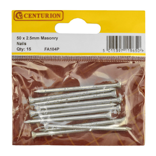 50mm Masonry Nails (Pack of 15)