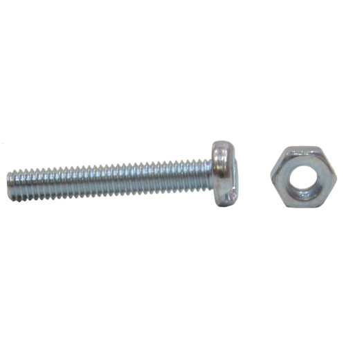 Slotted Pan Head Machine Screws and Nuts