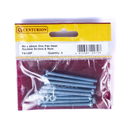 Slotted Pan Head Machine Screws and Nuts