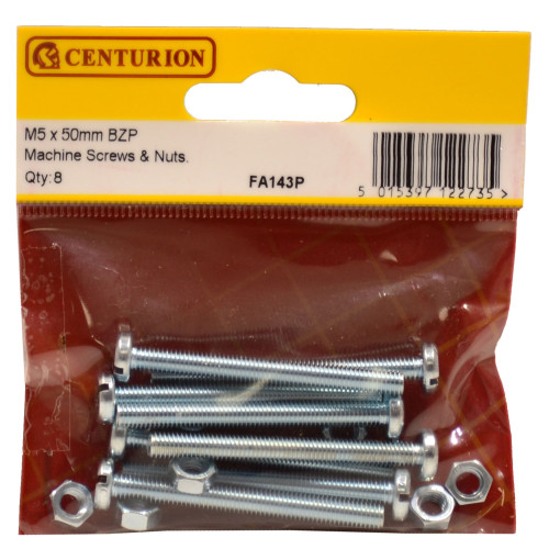 Slotted Pan Head Machine Screws and Nuts