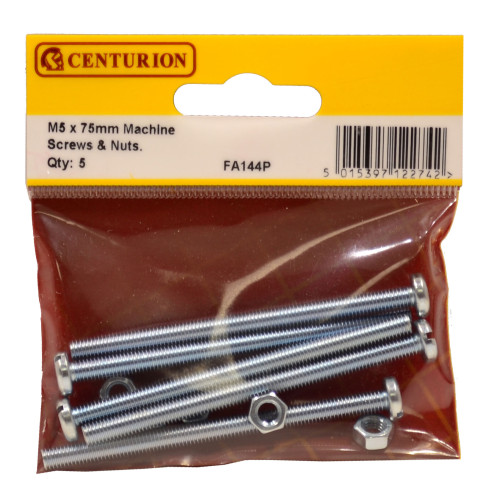 Slotted Pan Head Machine Screws and Nuts