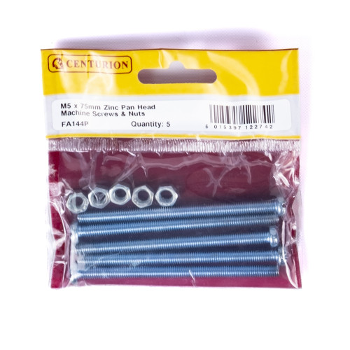 Slotted Pan Head Machine Screws and Nuts