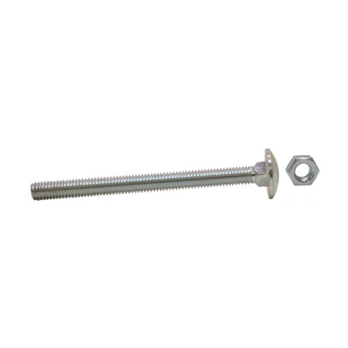 M6 x 50mm ZP Small Carriage Bolts & Nuts (200)