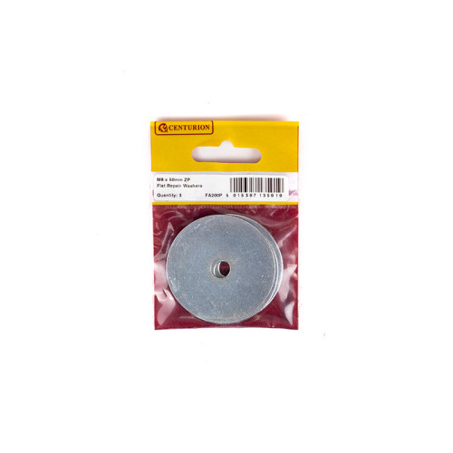 M8 x 50mm ZP Flat Repair Washers (Pack of 3)