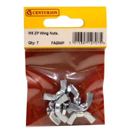 M5 ZP Wing Nuts (Pack of 7)