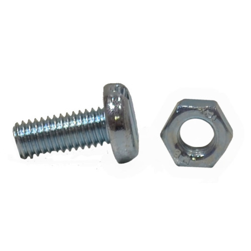 Slotted Pan Head Machine Screws and Nuts