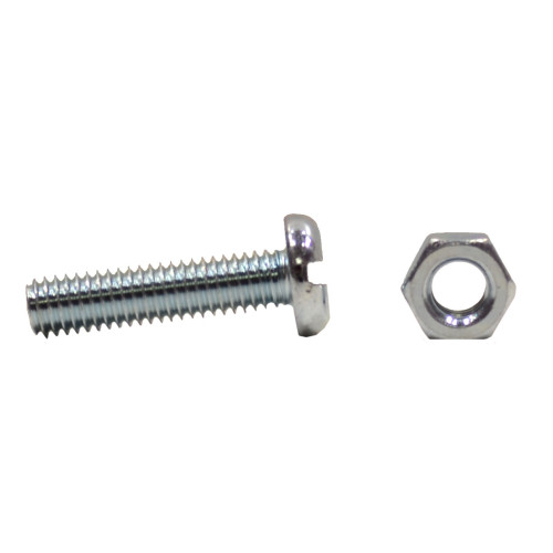 Slotted Pan Head Machine Screws and Nuts