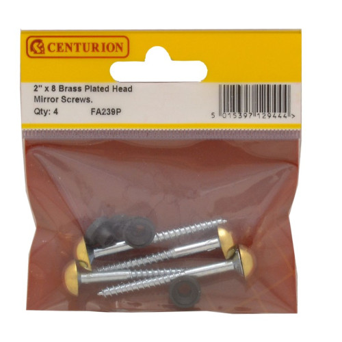 50mm x 8 EB Dome Mirror Screws (Pack of 4)
