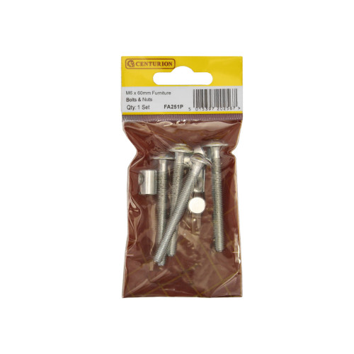 M6 x 100mm Furniture Bolts & Nuts