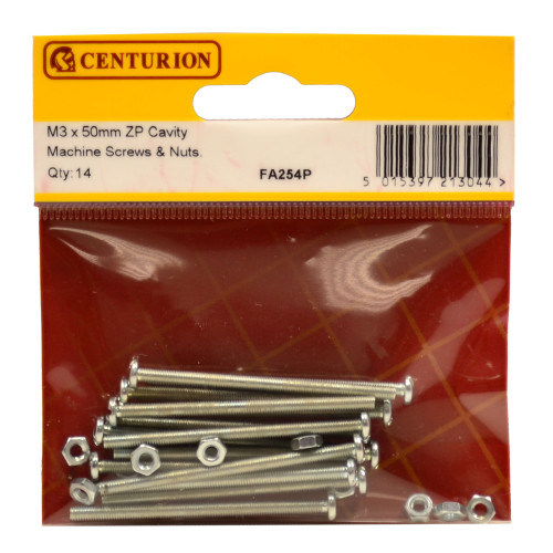 Slotted Pan Head Machine Screws and Nuts