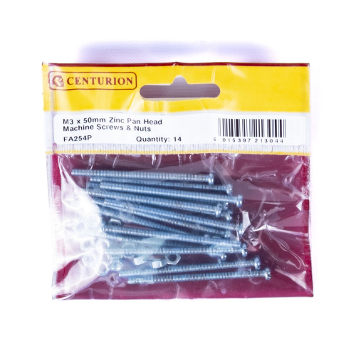 Slotted Pan Head Machine Screws and Nuts