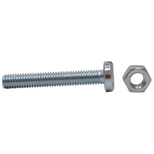 Slotted Pan Head Machine Screws and Nuts