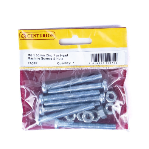 Slotted Pan Head Machine Screws and Nuts