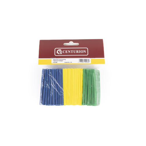 30 Assorted Interlocking Tapered Wedges (Pack of 30)