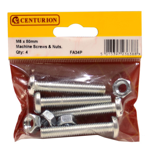 Slotted Pan Head Machine Screws and Nuts