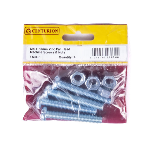 Slotted Pan Head Machine Screws and Nuts