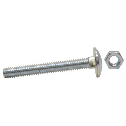 M6 x 40mm ZP Small Carriage Bolts & Nuts (200)