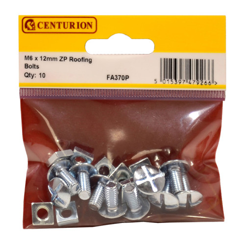 Centurion Roofing Bolts, M6 x 12mm, FA370P