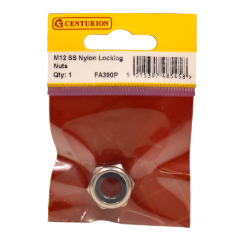 M12 SS Nylon Locking Nuts (Pack of 1)