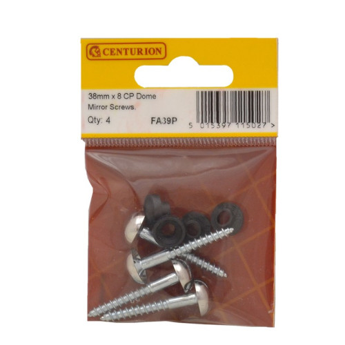 35mm x 8 CP Dome Mirror Screws (Pack of 4)