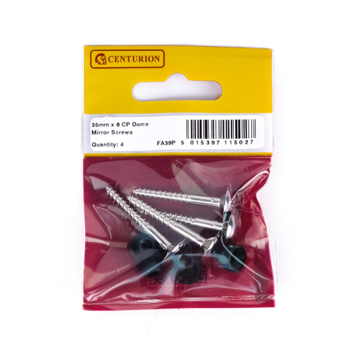 35mm x 8 CP Dome Mirror Screws (Pack of 4)
