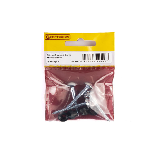 35mm x 8 CP Dome Mirror Screws (Pack of 4)