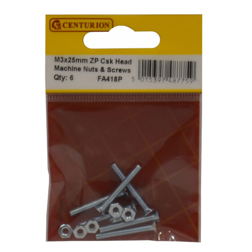 Slotted Countersunk Head Machine Screws