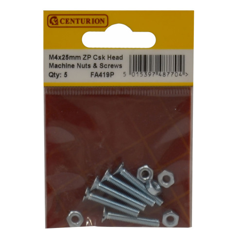 Slotted Countersunk Head Machine Screws