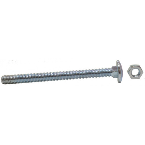 M8 x 180mm ZP Small Carriage Bolts & Nuts (25)