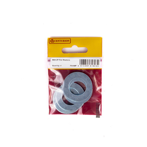 M20 ZP Flat Washers 1(Packs of 4)